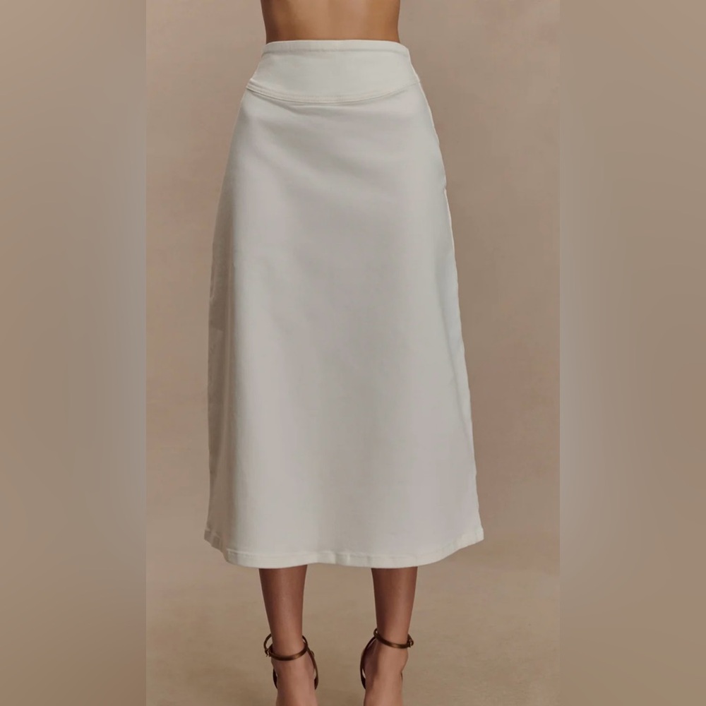 *NWT* Meshki Cecilia Denim A Line Midi Skirt